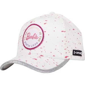 BIELA ŠILTOVKA S RUŽOVÝMI BODKAMI CAPSLAB BARBIE CAP CL-BA1-2-CB-BAR2 Veľkosť: ONE SIZE