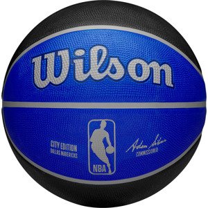 ČIERNO-MODRÁ BASKETBALOVÁ LOPTA WILSON NBA TEAM CITY EDITION DALLAS MAVERICKS OUT BALL WZ4024207XB Veľkosť: 7