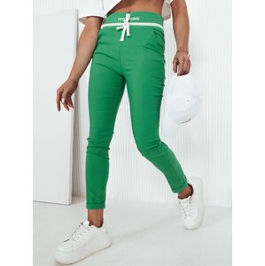 Zelené nohavice s vysokým pásom TONTA UY2032 Veľkosť: M/L