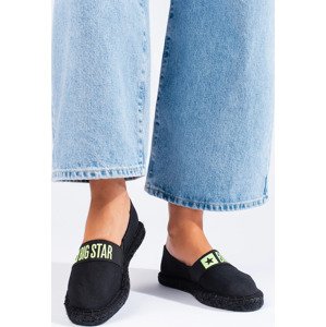 BIG STAR ČIERNE PLÁTENÉ ESPADRILKY HH274473B Veľkosť: 37